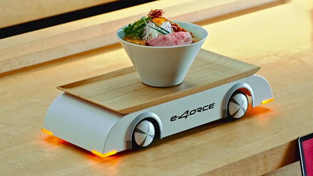 日產e-4ORCE技術完美“配送”拉面！